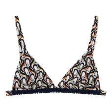 топ бикини с геометричным принтом