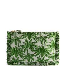 клатч с оборками и принтом