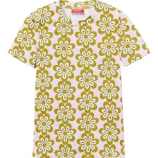 футболка с цветочным принтом