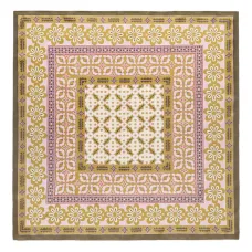 Шелковый платок с цветочным принтом