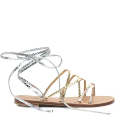 Сандалии с завязками