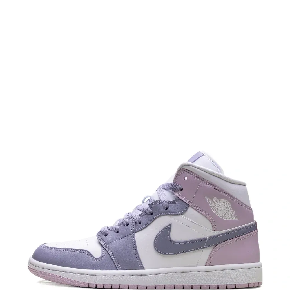 кроссовки Jordan 1 Mid Indigo Haze/White/Doll кроссовки Jordan 1 Mid Indigo Haze/White/Doll