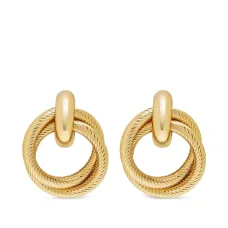 Двойные серьги-кольца