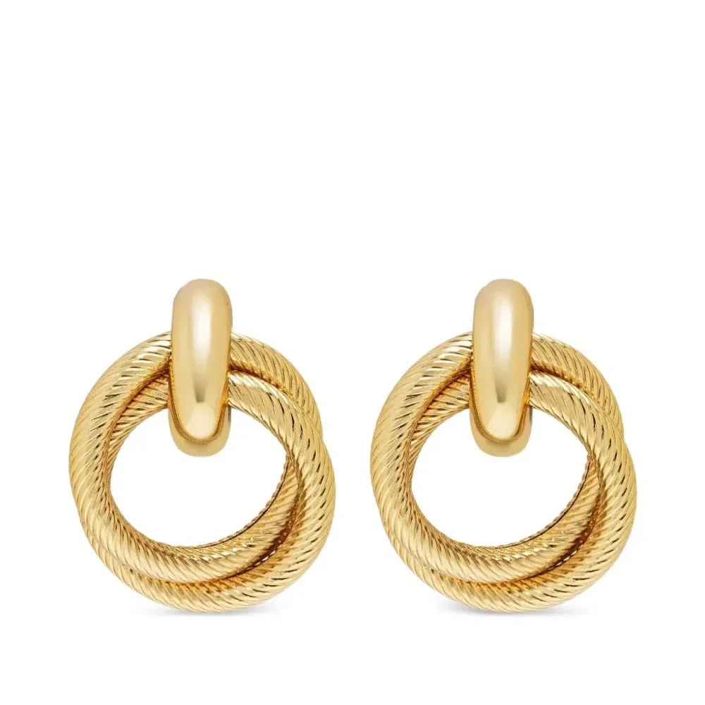 Двойные серьги-кольца