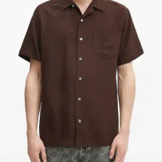 Рубашка с короткими рукавами и карманом