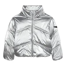 пуховик с эффектом металлик