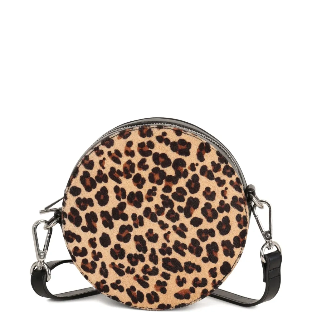 сумка на плечо с леопардовым принтом