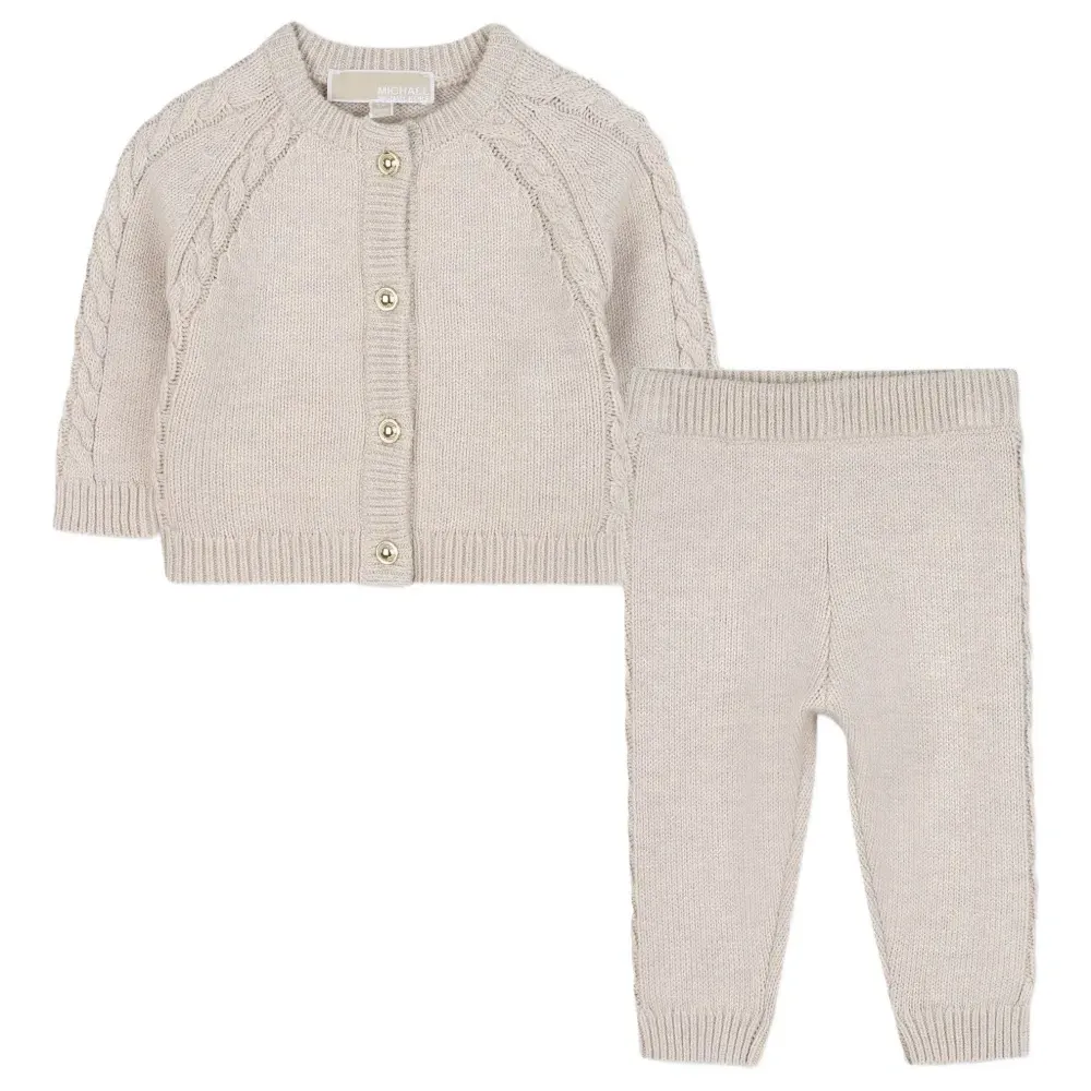 Комплект из топа и брюк фактурной вязки