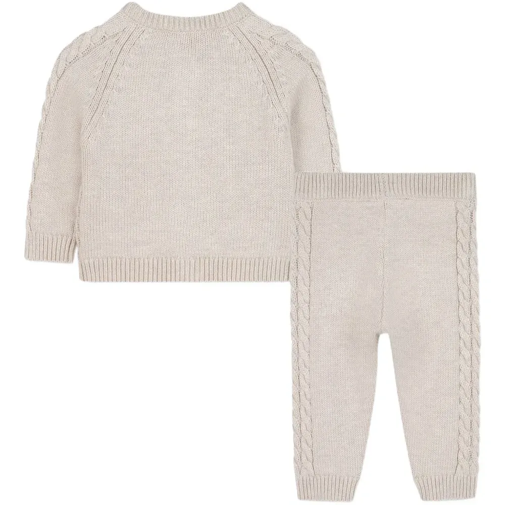 Комплект из топа и брюк фактурной вязки