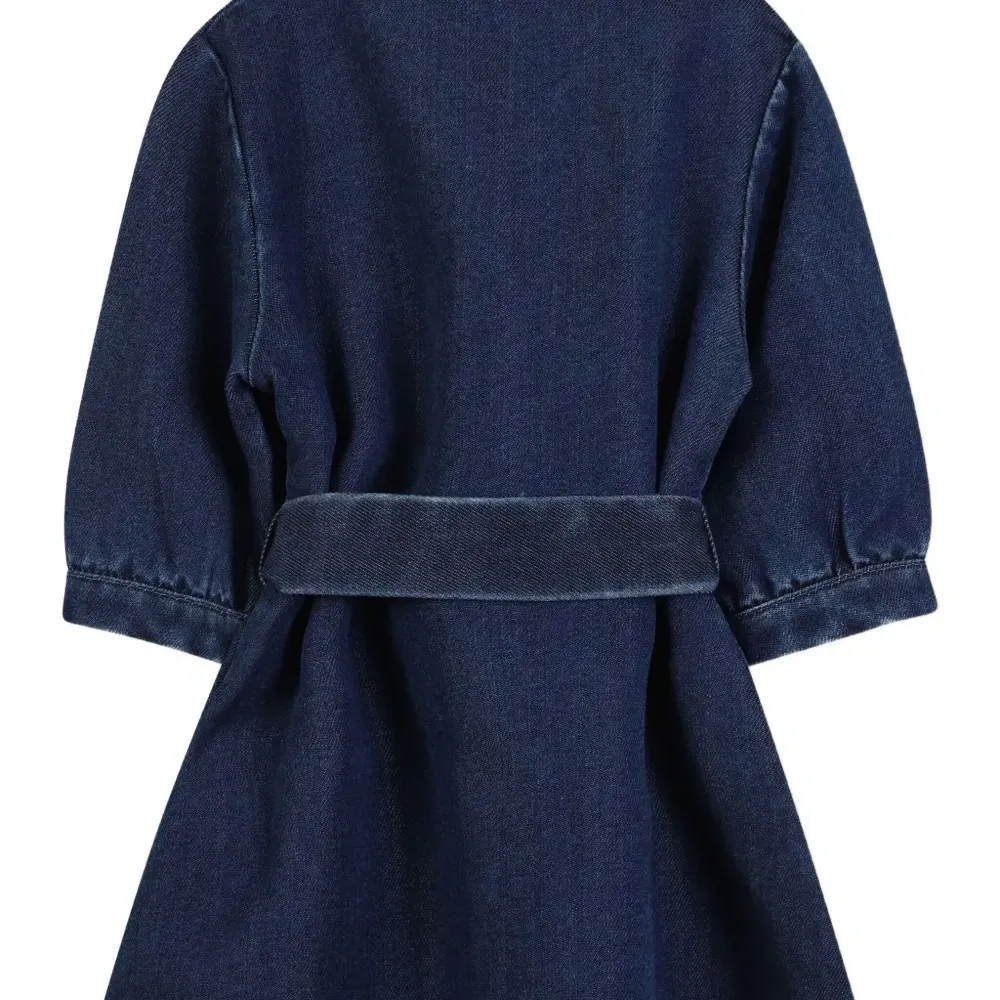 джинсовое платье с поясом