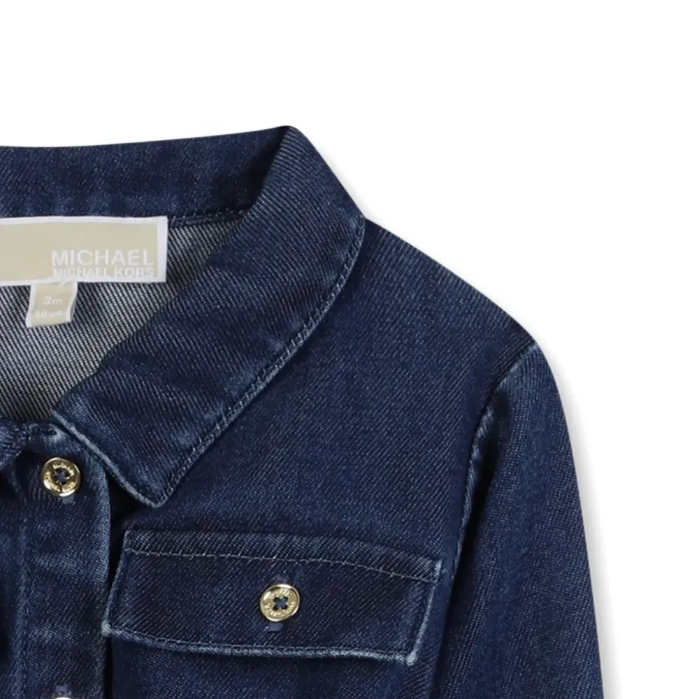 джинсовое платье с поясом