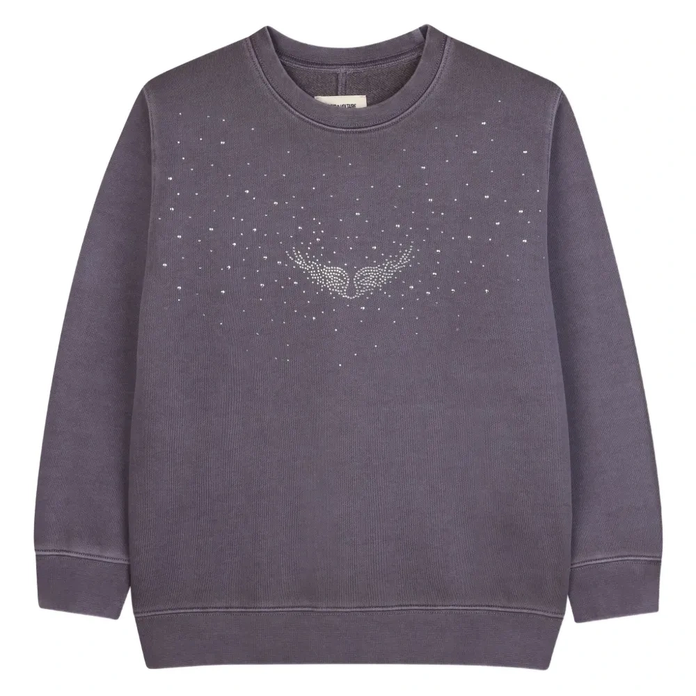 Толстовка со стразами