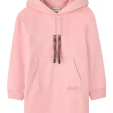 платье с капюшоном и накладным карманом