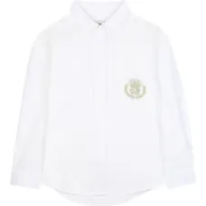 рубашка с вышитым логотипом