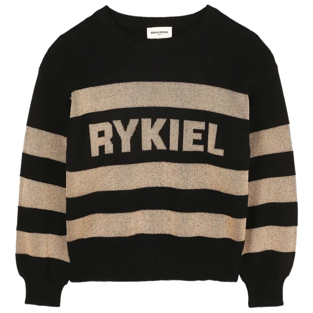 Полосатый свитер с логотипом