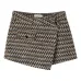 шорты с узором шеврон