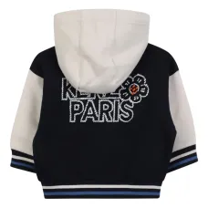 худи на молнии с вышитым логотипом