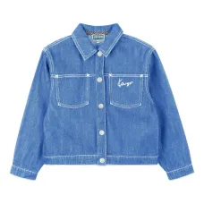 Джинсовая куртка с цветочной вышивкой