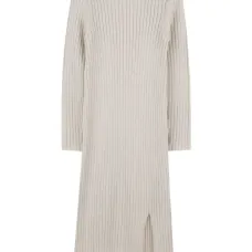 платье макси в рубчик