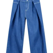 Джинсы со складками