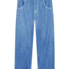 Джинсы с вышитым логотипом