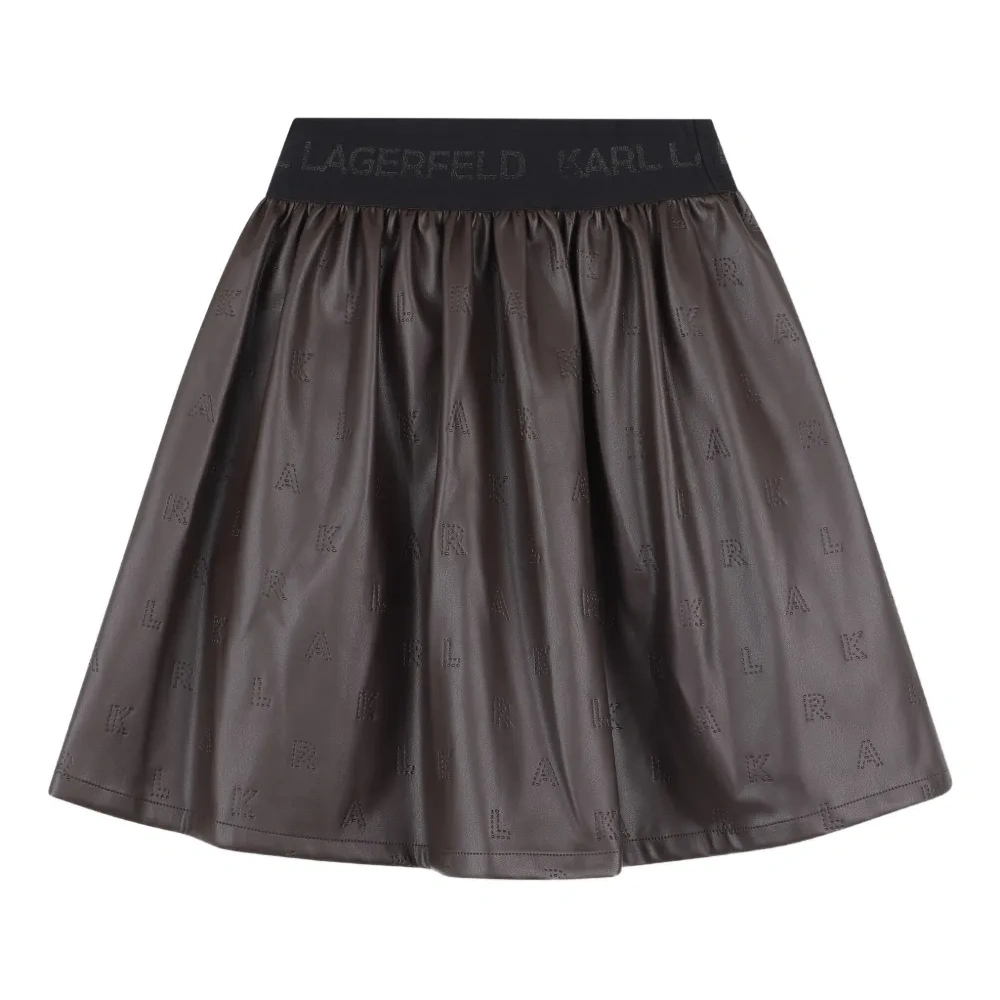 юбка с тисненым логотипом