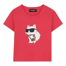 футболка с принтом Choupette