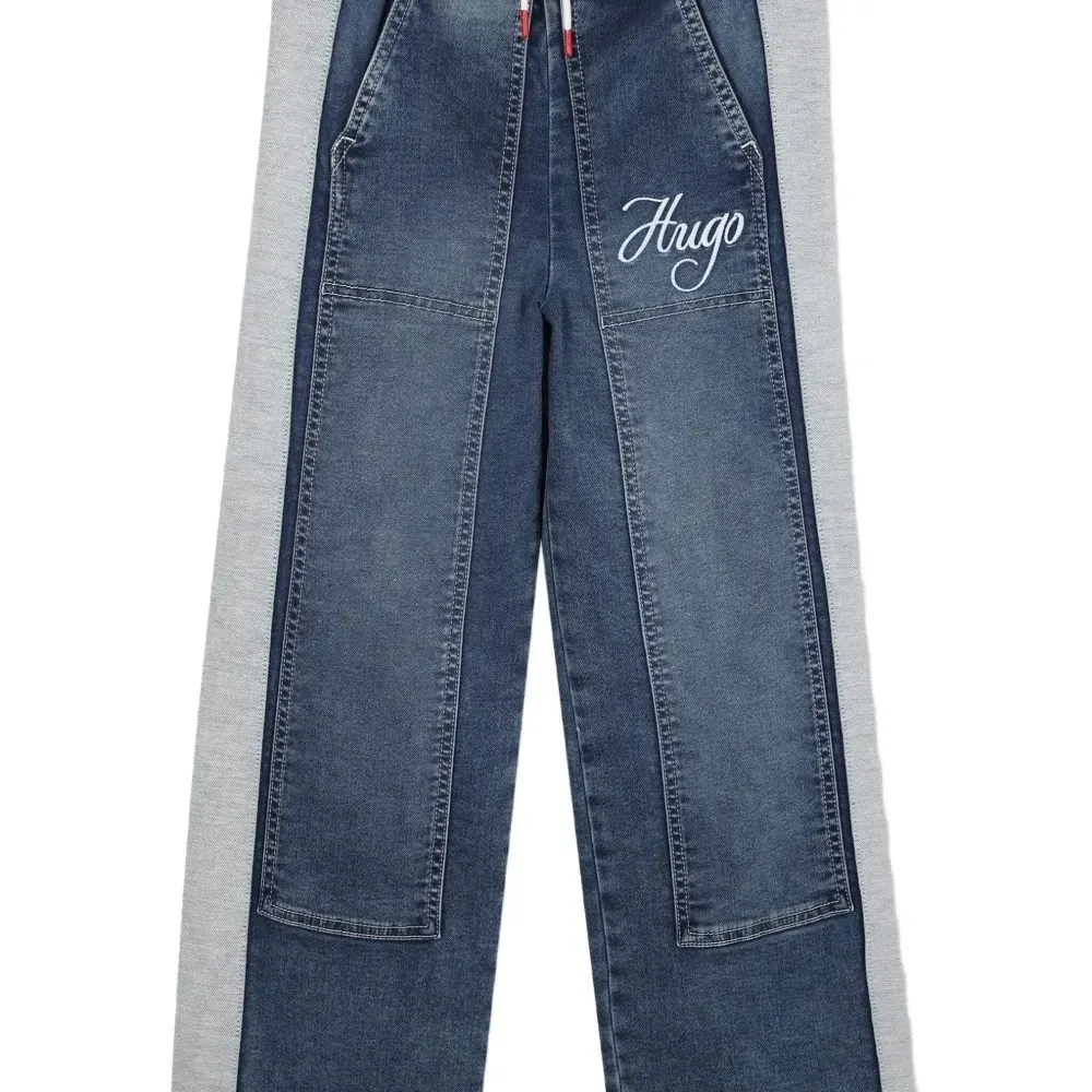 Брюки со вставками и логотипом