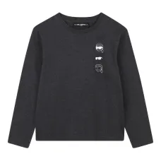 Топ Ikonik Karl с длинными рукавами и графичным принтом