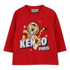 футболка с длинными рукавами и принтом