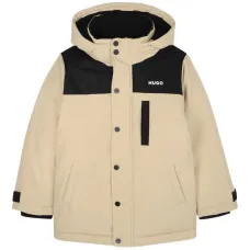 Куртка в стиле колор-блок с капюшоном