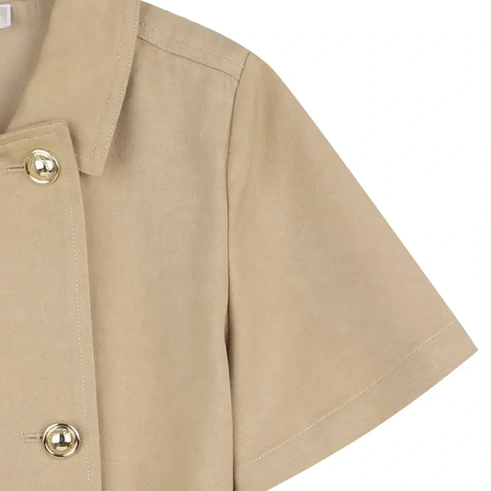 Двубортное платье с поясом