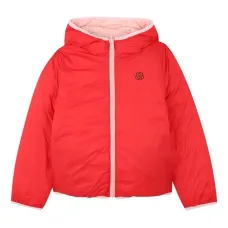 двусторонний пуховик с капюшоном