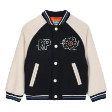 Куртка с рукавами реглан и вышивкой