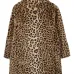 шуба из искусственного меха с леопардовым принтом