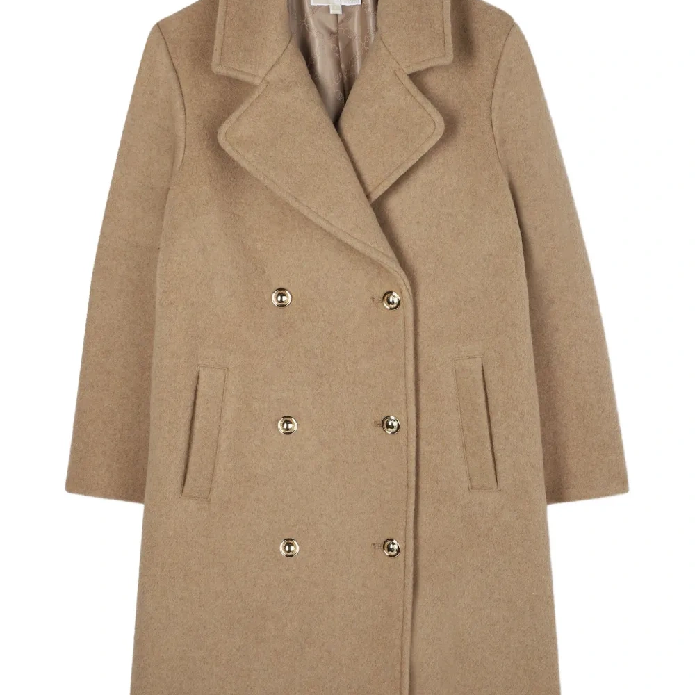 Двубортное пальто