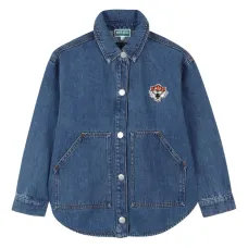 Джинсовая рубашка с вышивкой