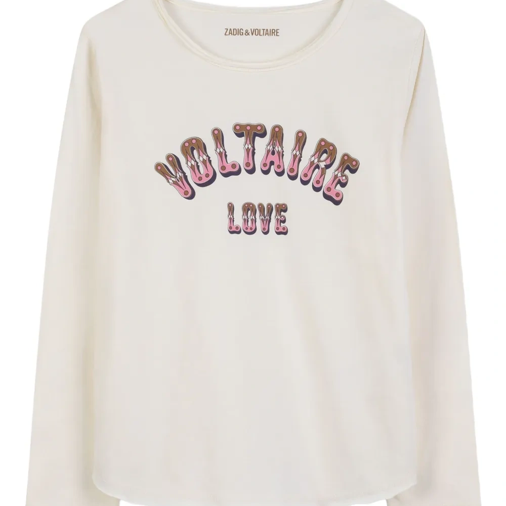 футболка с длинными рукавами и принтом