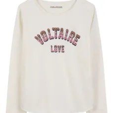 футболка с длинными рукавами и принтом