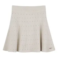 Юбка со складками и заклепками