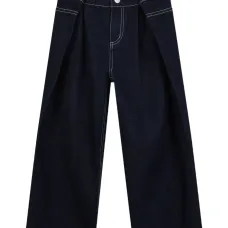 джинсы со складками