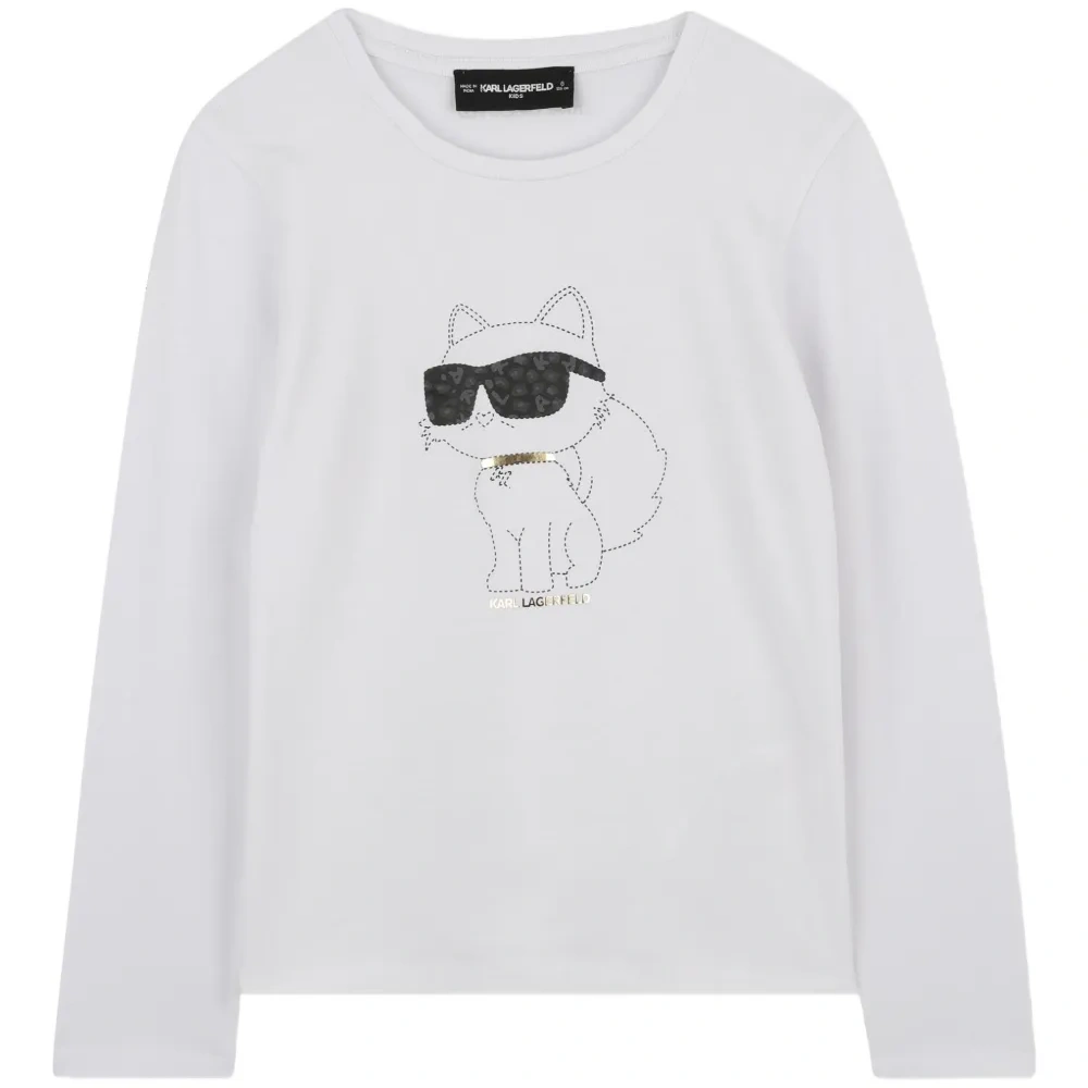 Футболка с длинными рукавами и принтом Choupette