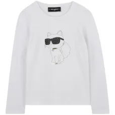 Футболка с длинными рукавами и принтом Choupette