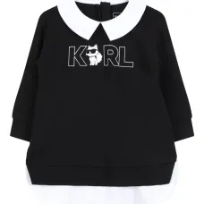 платье с контрастным воротником