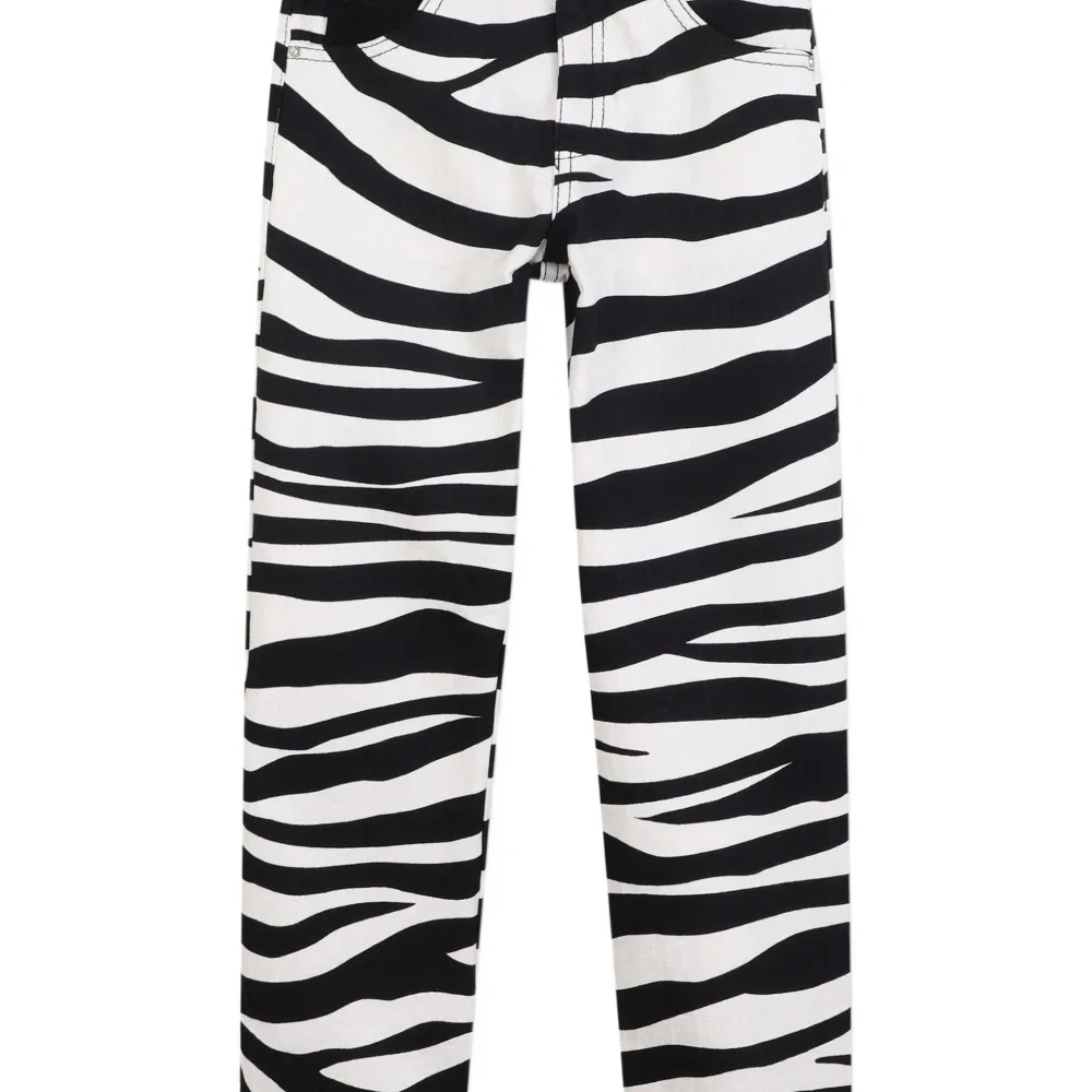 Брюки с зебровым принтом
