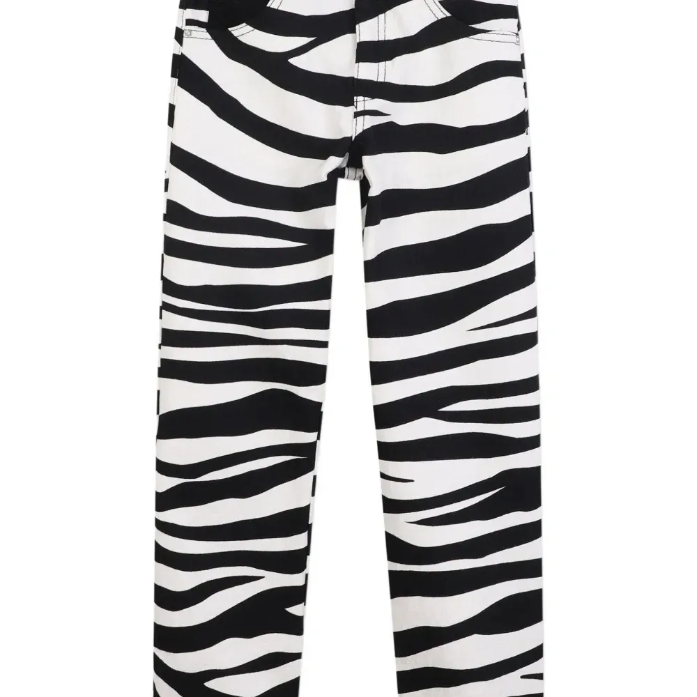 Брюки с зебровым принтом