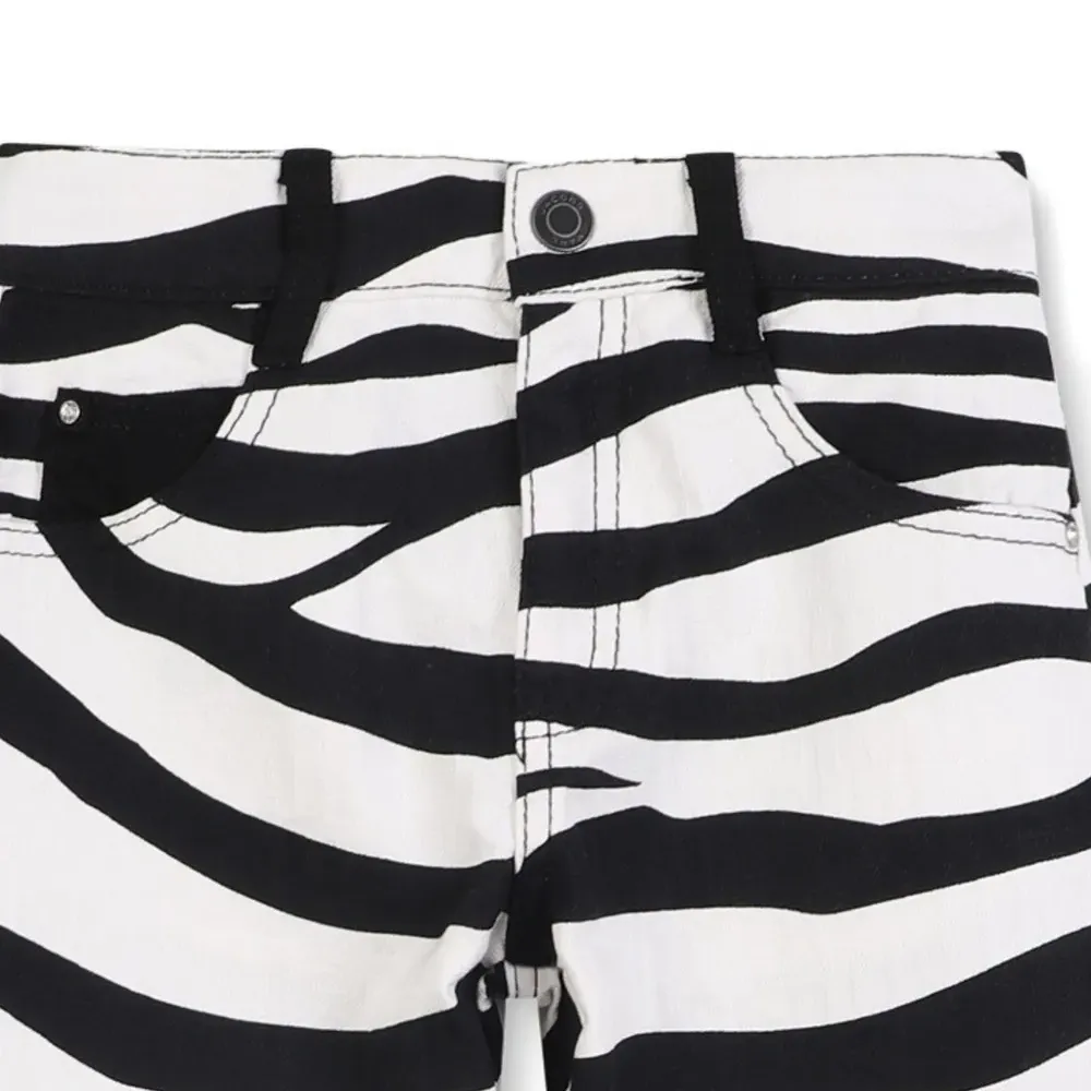 Брюки с зебровым принтом