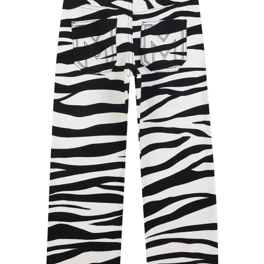 Брюки с зебровым принтом