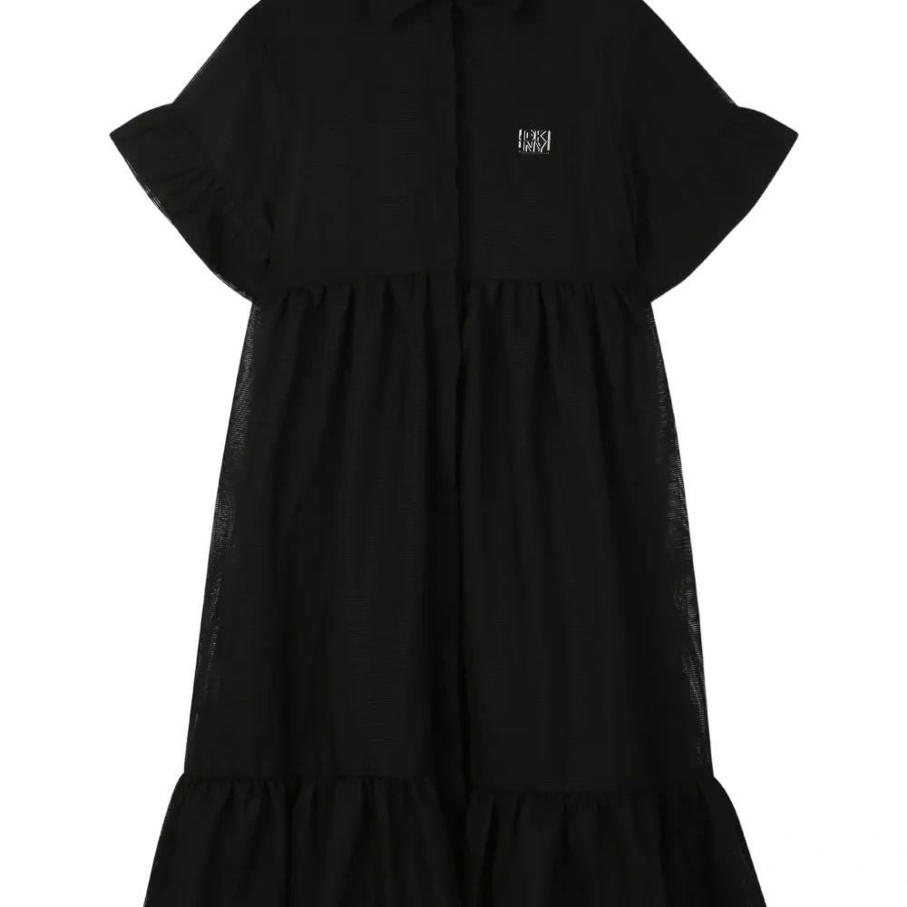 ярусное платье с оборками