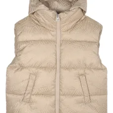 Дутый жилет с узором